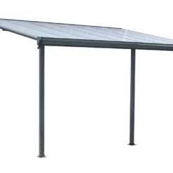 Pergola Adossée En Aluminium Et Polycarbonate 13 M2 – Louis -Jardelix Soldes Magasin pergola aluminium polycarbonate forest style louis