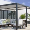 Pergola Bioclimatique Adossée En Aluminium 3 X 4 M - Savannah