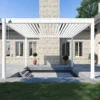 Pergola Bioclimatique Ombréa En Aluminium 4 X 4 M Autoportée - Blanche -Jardelix Soldes Magasin pergola bioclimatique 4x4m blanche ombrea 15 728547