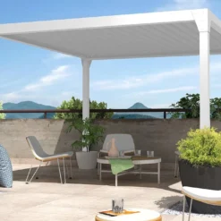 Pergola Bioclimatique En Aluminium Motorisée Beryl - 14 M²