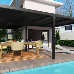 Pergola Bioclimatique Lames Orientables En Aluminium 32,63 M² 10 Pergola Bioclimatique Lames Orientables En Aluminium 32,63 M² -Jardelix Soldes Magasin pergola bioclimatique aluminium anthracite