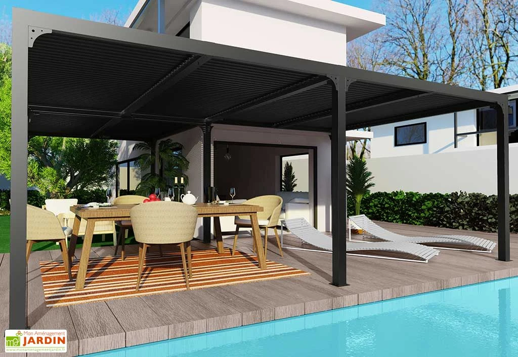 Pergola Bioclimatique Lames Orientables En Aluminium 32,63 M² 5 Pergola Bioclimatique Lames Orientables En Aluminium 32,63 M² – Image 3