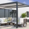 Pergola Bioclimatique Adossée En Aluminium 3 X 3 M – Miami