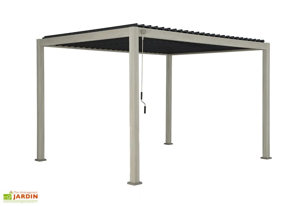 Pergola Bioclimatique En Aluminium Effet Bois Ombréa - 12 M² 3 Pergola Bioclimatique En Aluminium Effet Bois Ombréa - 12 M²