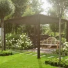 Pergola Bioclimatique Autoportée En Aluminium 9 M² + Store 3 M -Jardelix Soldes Magasin pergola bioclimatique autoportee aluminium