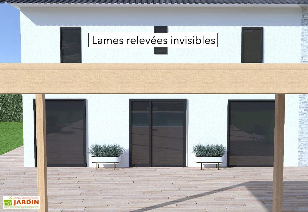 Pergola Bioclimatique Ombréa En Aluminium 3 X 4 M Autoportée - Imitation Bois 8 Pergola Bioclimatique Ombréa En Aluminium 3 X 4 M Autoportée - Imitation Bois – Image 6