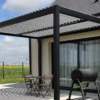 Pergola Bioclimatique En Aluminium 4 X 3 M – Event -Jardelix Soldes Magasin pergola bioclimatique manuelle aluminium 3x4m event 1