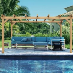 Pergola Autoportée En Bois D'Europe Du Nord Lamellé Collé - Valencia