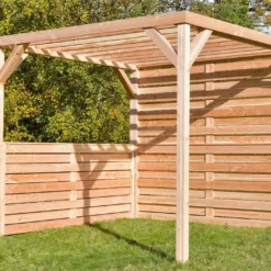 Pergola Modulable En Bois Douglas 2,90 X 2,90 M -Jardelix Soldes Magasin pergola bois douglas parois mon petit potager