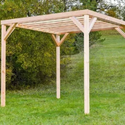 Pergola Modulable En Bois Douglas 2,90 X 2,90 M -Jardelix Soldes Magasin pergola bois francais douglas pefc mon petit potager