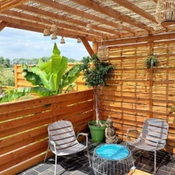 Pergola Modulable En Bois Douglas 2,90 X 2,90 M -Jardelix Soldes Magasin pergola bois pefc mon petit potager