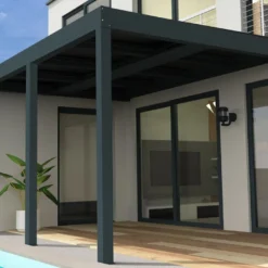 Pergola Photovoltaïque En Aluminium Heliolite Gris – 20,4 M²