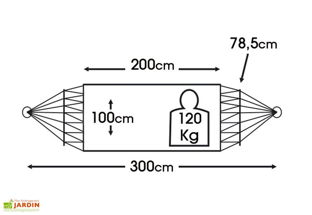 Set Hamac Avec Support En Métal Latina Rouge Orange Ecru 4 Set Hamac Avec Support En Métal Latina Rouge Orange Ecru – Image 2