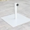 Pied De Parasol En Acier Laqué - Flat -Jardelix Soldes Magasin pied parasol flat blanc