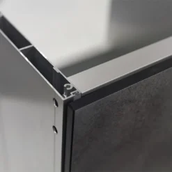 Cuisine Extérieure En Bois Et Aluminium 282 X 61 Cm Statuario 10 Cuisine Extérieure En Bois Et Aluminium 282 X 61 Cm Statuario -Jardelix Soldes Magasin plan serre alu 1