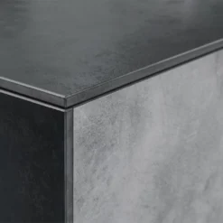 Cuisine Extérieure En Bois Et Aluminium 282 X 61 Cm Urban -Jardelix Soldes Magasin plan serre meuble noir