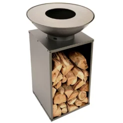 Braséro Plancha D’extérieur Avec Plaque De Cuisson En Acier - ø 60 Cm 9 Braséro Plancha D’extérieur Avec Plaque De Cuisson En Acier - ø 60 Cm -Jardelix Soldes Magasin plancha barbecue acier