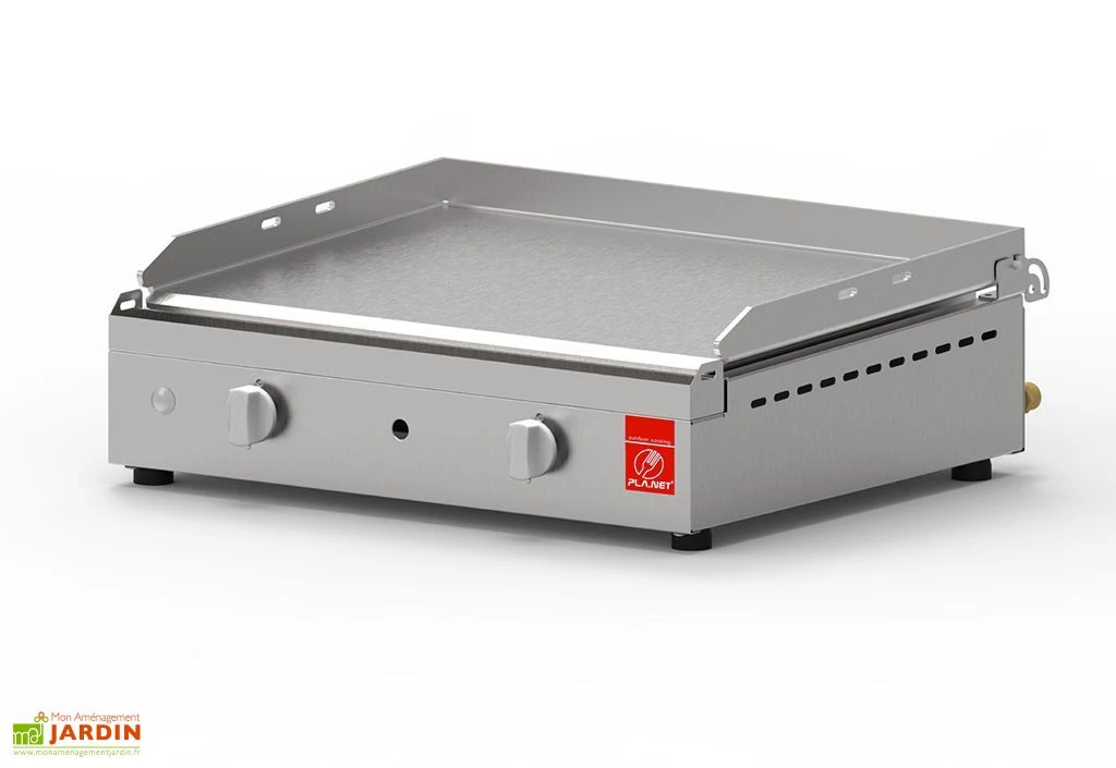 Plancha Gaz Inox CHEF 55 XL + Chariot Ouvert (Pack Complet) 4 Plancha Gaz Inox CHEF 55 XL + Chariot Ouvert (Pack Complet) – Image 2