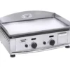 Plancha à Gaz En Inox 2 Brûleurs 5,5 KW - 59 X 38 Cm -Jardelix Soldes Magasin plancha gaz inox roller grill