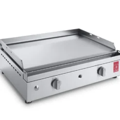Plancha Gaz Inox 2 Brûleurs Plaque Lisse 53x40 Cm – CHEF 55 XL -Jardelix Soldes Magasin plancha pla.net chef 55 xl 1