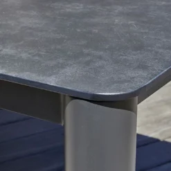 Salon De Jardin Haut 6 Places En Aluminium Et Corde Tressée - Camargue -Jardelix Soldes Magasin plateau ceramique table jardin grise