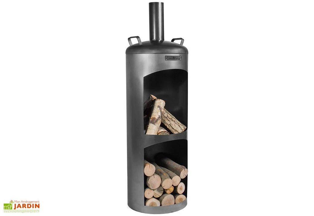 Braséro Cheminée D'Extérieur En Acier Faro - 40 X 130 Cm 4 Braséro Cheminée D'Extérieur En Acier Faro - 40 X 130 Cm – Image 2