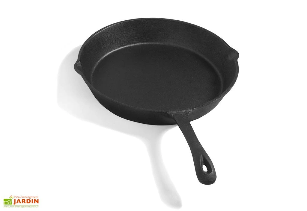 Poêle En Fonte Naturelle - 3 Dimensions 4 Poêle En Fonte Naturelle - 3 Dimensions – Image 2