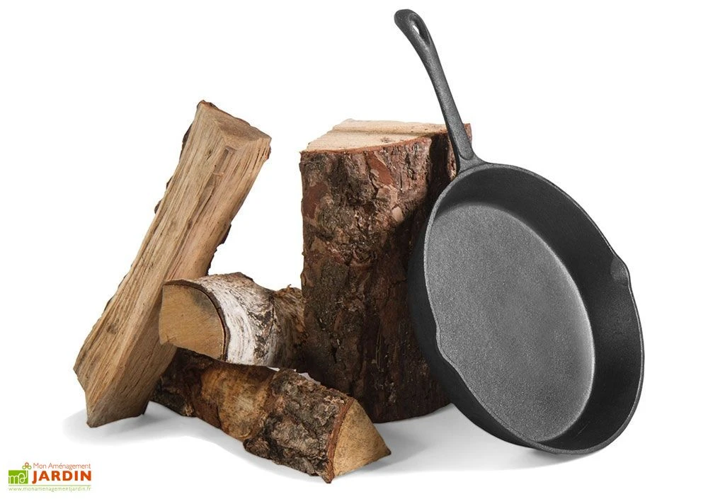 Poêle En Fonte Naturelle - 3 Dimensions 5 Poêle En Fonte Naturelle - 3 Dimensions – Image 3