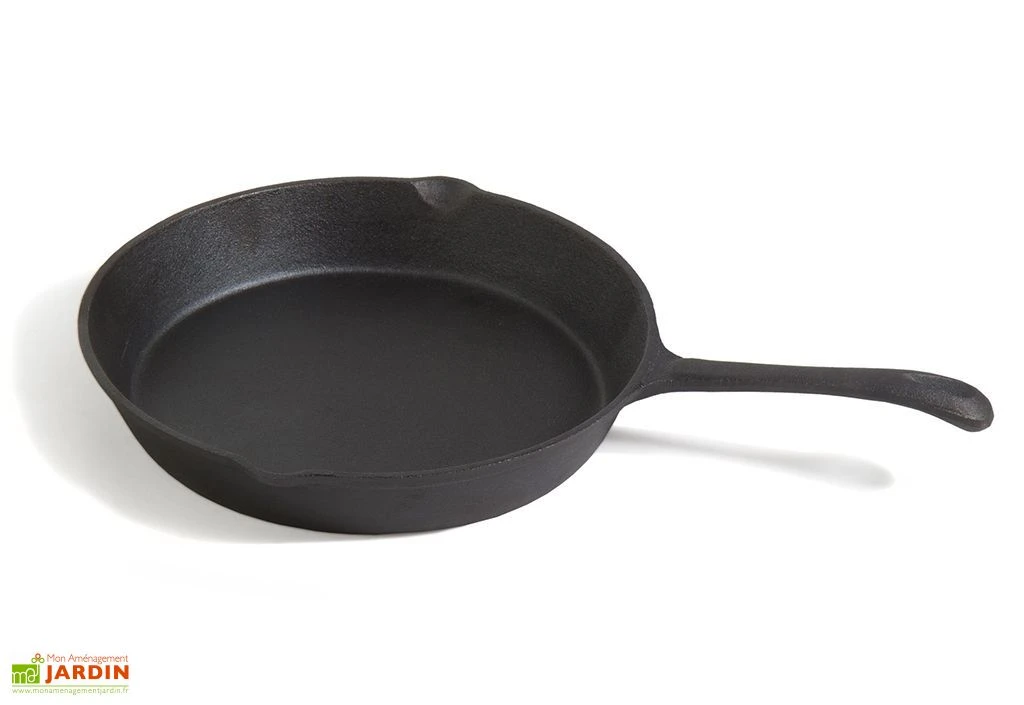 Poêle En Fonte Naturelle - 3 Dimensions 3 Poêle En Fonte Naturelle - 3 Dimensions