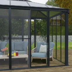 Porte Moustiquaire Pour Ledro, Garda Et Sanremo | Palram – Canopia 8 Porte Moustiquaire Pour Ledro, Garda Et Sanremo | Palram – Canopia -Jardelix Soldes Magasin portes moustiquaires gris anthracite palram canopia