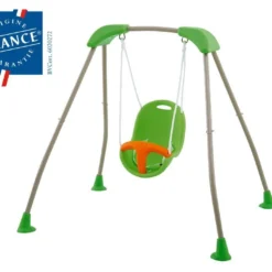 Portique Balançoire Acier Baby'K Pliable 1,24m -Jardelix Soldes Magasin portique acier bebe fu180 2