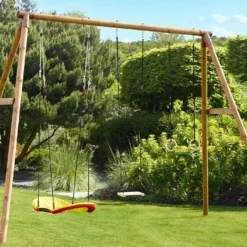 Portique Adulte En Bois Avec Balançoire Bateau – Galdar Bateau Soulet