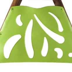 Portique Balançoires + Toboggan + Cabane Bois Et Métal Legato -Jardelix Soldes Magasin portique aire de jeux bois acier legato 4