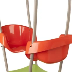 Portique Balançoires + Toboggan Bois Et Métal Zambo -Jardelix Soldes Magasin portique aire de jeux bois acier zambo 3