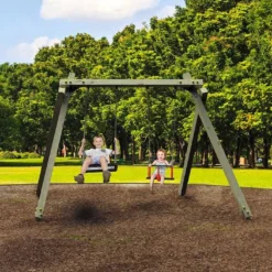 Portique Balançoire En Bois Traité Ridge