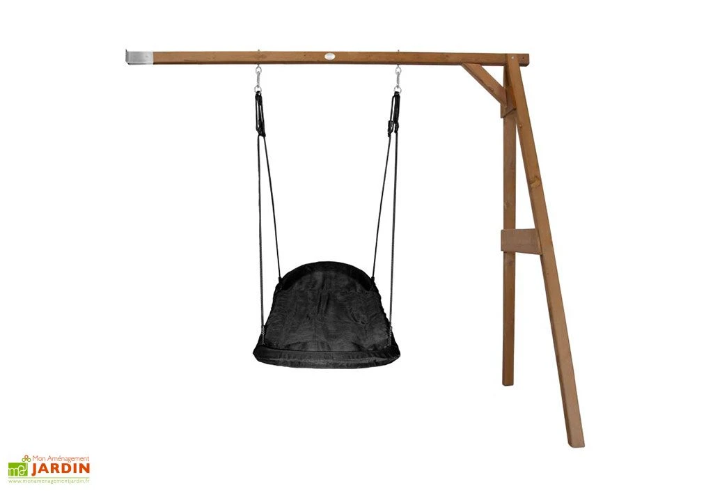 Axi Portique En Bois Mural Balançoire Nid D’Oiseau Ovale 3 Axi Portique En Bois Mural Balançoire Nid D’Oiseau Ovale