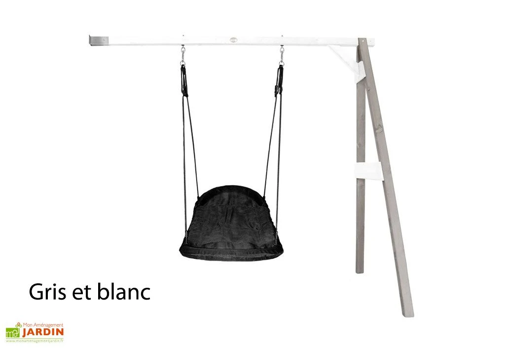 Axi Portique En Bois Mural Balançoire Nid D’Oiseau Ovale 6 Axi Portique En Bois Mural Balançoire Nid D’Oiseau Ovale – Image 4