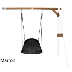 Axi Portique En Bois Mural Balançoire Nid D’Oiseau Ovale 12 Axi Portique En Bois Mural Balançoire Nid D’Oiseau Ovale -Jardelix Soldes Magasin portique bois mural balancoire nid oiseau ovale 11