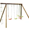 Portique En Bois 2 Balançoires 1 échelle 1 Face-à-face - Gabin -Jardelix Soldes Magasin portique gabin balancoires echelle face a face 1