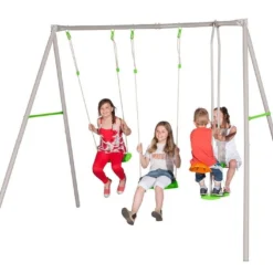 Portique Balançoire Métal Axion 2,20m Paul + Siège Bébé