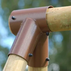 Portique Pour Enfants En Bois 2 Balançoires + 1 Vis-à-vis – Pacco -Jardelix Soldes Magasin portique pacco 3 agres bois traite 3