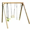 Portique En Bois 1 Balançoire 1 Face-à-face 1 Siège Bébé – Pierre -Jardelix Soldes Magasin portique pierre 3 enfants 1 be be 1