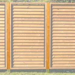 Poteau Pour Panneau Brise-Vue En Bois Traité THT (la Pièce)