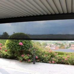 Rideau Motorisé Pour Pergola Event Premium – Store Façade 4 M -Jardelix Soldes Magasin rideaux pergola bioclimatique aluminium 4m 1