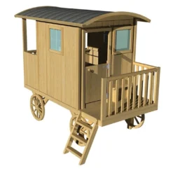 Maison Roulotte Bois Pour Enfant Carry 9 Maison Roulotte Bois Pour Enfant Carry -Jardelix Soldes Magasin roulotte cabane enfant bois jardin maisonnette