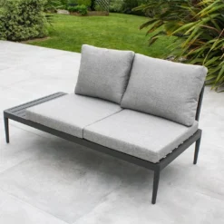 Salon De Jardin 4 Places En Aluminium Ankara Anthracite -Jardelix Soldes Magasin salon de jardin 4 places aluminium ankara 4