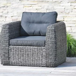 Salon De Jardin Bahamas : 1 Banquette + 2 Fts + 1 Table + 1 Desserte 8 Salon De Jardin Bahamas : 1 Banquette + 2 Fts + 1 Table + 1 Desserte -Jardelix Soldes Magasin salon de jardin aluminium resine tressee fauteuil