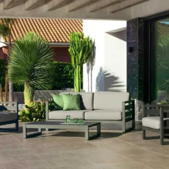 Hevea Salon De Jardin Bas En Aluminium Cosmos – 4 Places