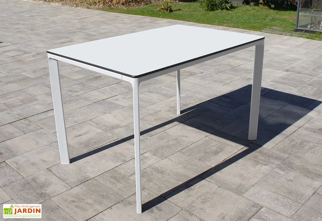 Salon De Jardin : 1 Table Aluminium 120 X 80 Cm + 4 Chaises – Park 6 Salon De Jardin : 1 Table Aluminium 120 X 80 Cm + 4 Chaises – Park – Image 4