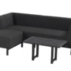 Salon De Jardin 3 Places En Aluminium Et Tissu Dion Set -Jardelix Soldes Magasin salon jardin 3places aluminium tissu dion set